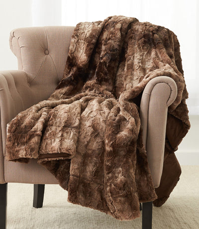 Pinzon Faux Fur Throw Blanket 63