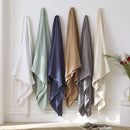Cotton Woven Blanket by VELLUX - Natural, Cozy, Warm, Chevron Textured, Pet-Friendly, All-Seasons - Tan Twin 66 x 90 Twin (66 x 90 in) Tan