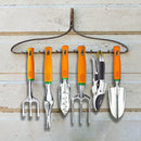 Garden Tool Set, 12 Piece Aluminum Hand Tool Kit, Garden Canvas Apron with Storage Pocket, Outdoor Tool, Heavy Duty Gardening Work Set with Ergonomic Handle, Gardening Tools for women men Orange 12PCS