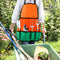 Garden Tool Set, 12 Piece Aluminum Hand Tool Kit, Garden Canvas Apron with Storage Pocket, Outdoor Tool, Heavy Duty Gardening Work Set with Ergonomic Handle, Gardening Tools for women men Orange 12PCS