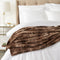 Pinzon Faux Fur Throw Blanket 63" x 87", Alpine Brown Alpine Brown 63" x 87"