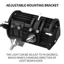 2x 5inch LED Work Light Bar Flood Beam Reverse Driving Lights Offroad 4WD
