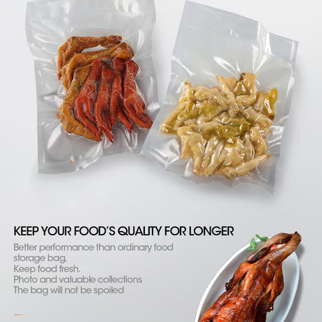 100x Commercial Grade Vacuum Sealer Food Sealing Storage Bags Saver 25x35cm