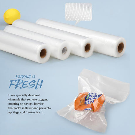 2 Rolls Vacuum Food Sealer Seal Bags Rolls Saver Storage Commercial Grade 28cm