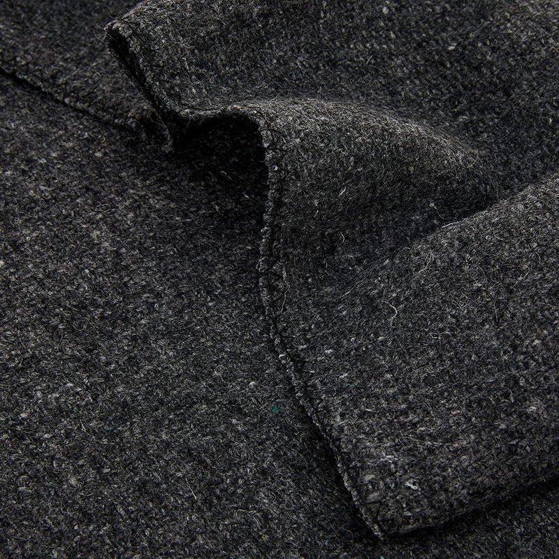 EverOne Wool Fire Retardant Blanket, Grey, 62" X 80"
