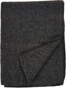 EverOne Wool Fire Retardant Blanket, Grey, 62" X 80"
