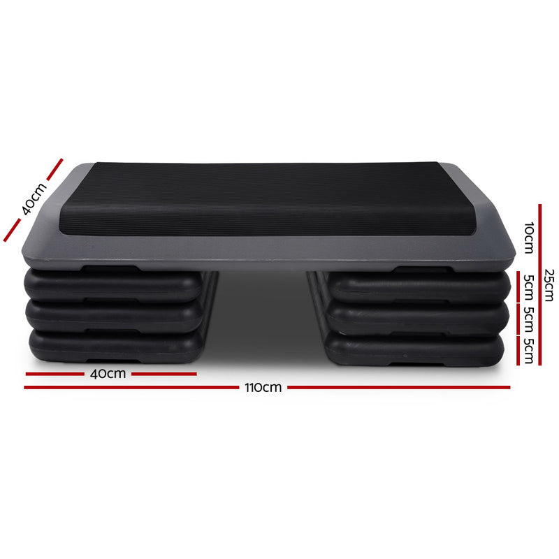 Everfit 4 Level Aerobic Exercise Step Stepper Riser Gym Cardio Fitness Bench