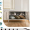 ArtissIn Buffet Sideboard Locker Metal Storage Cabinet - BASE White