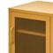 ArtissIn Mini Mesh Door Storage Cabinet Organizer Bedside Table Yellow