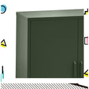 ArtissIn Buffet Sideboard Locker Metal Storage Cabinet - SWEETHEART Green