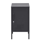 ArtissIn Metal Locker Storage Shelf Filing Cabinet Cupboard Bedside Table Black