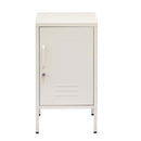 ArtissIn Metal Locker Storage Shelf Filing Cabinet Cupboard Bedside Table White