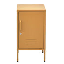 ArtissIn Metal Locker Storage Shelf Filing Cabinet Cupboard Bedside Table Yellow