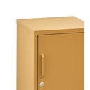 ArtissIn Metal Locker Storage Shelf Filing Cabinet Cupboard Bedside Table Yellow