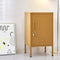 ArtissIn Metal Locker Storage Shelf Filing Cabinet Cupboard Bedside Table Yellow