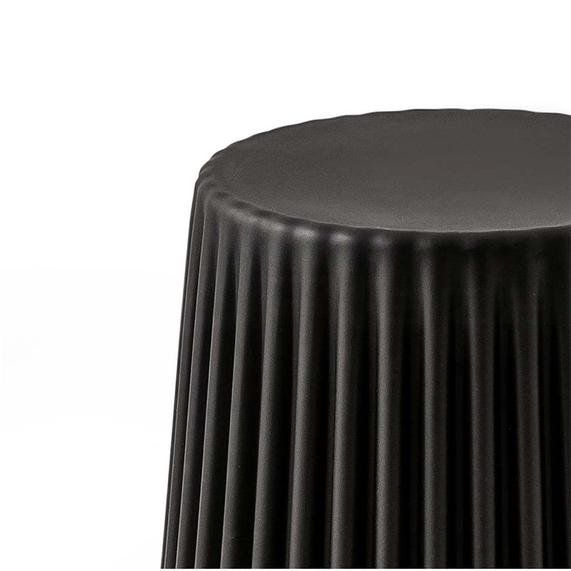 ArtissIn Set of 2 Cupcake Stool Plastic Stacking Stools Chair Outdoor Indoor Black