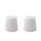 ArtissIn Set of 2 Cupcake Stool Plastic Stacking Stools Chair Outdoor Indoor White