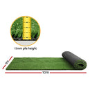 Primeturf Artificial Grass 17mm 1mx10m 10sqm Synthetic Fake Turf Plants Plastic Lawn Olive