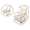 Artiss Fabric Rocking Armchair - Beige