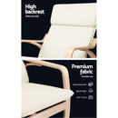 Artiss Fabric Rocking Armchair - Beige