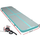 Everfit 3m x 1m Air Track Mat Gymnastic Tumbling Blue and Grey