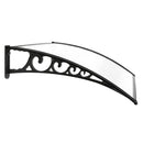 Instahut DIY Window Door Awning Shade 1 x 2m - Transparent