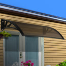 Instahut Window Door Awning Door Canopy Patio UV Sun Shield BROWN 1mx2m DIY