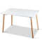 Artiss Dining Table 6 Seater 120 x 80cm White Replica Eames DSW Cafe Kitchen Retro Timber Wood MDF Rectangular Tables