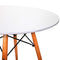 Artiss Round Dining Table 4 Seater 80cm White Replica Eames DSW Cafe Kitchen Retro Timber Wood MDF Tables