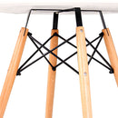 Artiss Round Dining Table 4 Seater 80cm White Replica Eames DSW Cafe Kitchen Retro Timber Wood MDF Tables