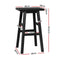 Artiss Set of 4 Beech Wood Bar Stools - Black