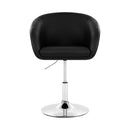Artiss Bar Stool Gas Lift PU Leather - Black with Chrome