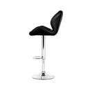 Artiss Set of 4 Kitchen Bar Stools - Black and Chrome