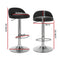 Artiss 4x Bar Stools PU Leather Gas Lift Black