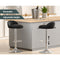 Artiss 4x Bar Stools PU Leather Gas Lift Black