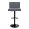 Artiss Set of 2 Bar Stools PU Leather Line Style - Grey