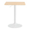 Artiss Bar Table Swivel Base Gas Lift Counter Dining Table 60CM Square Pine