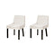 Artiss Dining Chairs Kitchen Cafe Chairs Corduroy Upholstered Beige Set of 2