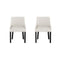 Artiss Dining Chairs Kitchen Cafe Chairs Corduroy Upholstered Beige Set of 2
