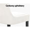 Artiss Dining Chairs Kitchen Cafe Chairs Corduroy Upholstered Beige Set of 2
