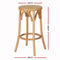 Artiss X2 Bar Stools Wooden Stool Counter Chair Kitchen Barstools Rattan Seat