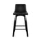 Artiss Set of 2 Wooden PU Leather Bar Stool - Black