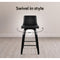 Artiss Set of 4 Wooden PU Leather Bar Stool - Black