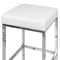 Artiss Set of 2 PU Leather Backless Bar Stools - White
