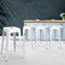 Artiss 4x Replica Tolix Bar Stools Metal Bar Stool Kitchen Cafe Chair 61cm White