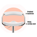 Artiss Set of 2 PU Leather Bar Stools - White