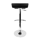 Artiss Set of 4 PU Leather Wave Style Bar Stools - Black