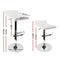 Artiss Set of 2 PU Leather Wave Style Bar Stools - White