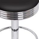 Artiss set of 4 PU Leather Bar Stools Kitchen Bar Stool Dining Chair Black Anton Swivel