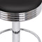 Artiss set of 4 PU Leather Bar Stools Kitchen Bar Stool Dining Chair Black Anton Swivel